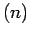 $\left(n\right)$