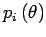$p_i\left(\theta\right)$