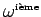 $\omega^{\text{\tiny ime}}$