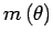 $m\left(\theta\right)$