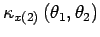 $\cumns{x}{2}{\theta_1,\theta_2}$