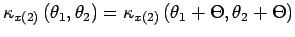 $\cumns{x}{2}{\theta_1,\theta_2}=\cumns{x}{2}{\theta_1+\Theta,\theta_2+\Theta}$