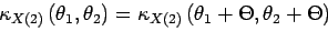 \begin{displaymath}
\left\{
\begin{array}{l}
\theta=\frac{\theta_1+\theta_2...
...\\
\tau=\frac{\theta_2-\theta_1}{2}
\end{array}
\right.
\end{displaymath}