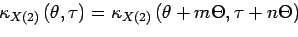 \begin{displaymath}
\cum{X}{2}^\alpha\left(\tau\right)=\frac{1}{\Theta} \int_0^...
...text{ avec $\alpha=\frac{k}{\Theta}, \quad k\in\mathbb{Z}$}
\end{displaymath}